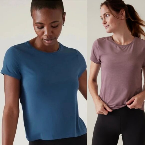 Athleta Air Out Cinch Tee bundle of 2 1440 - Picture 2 of 7